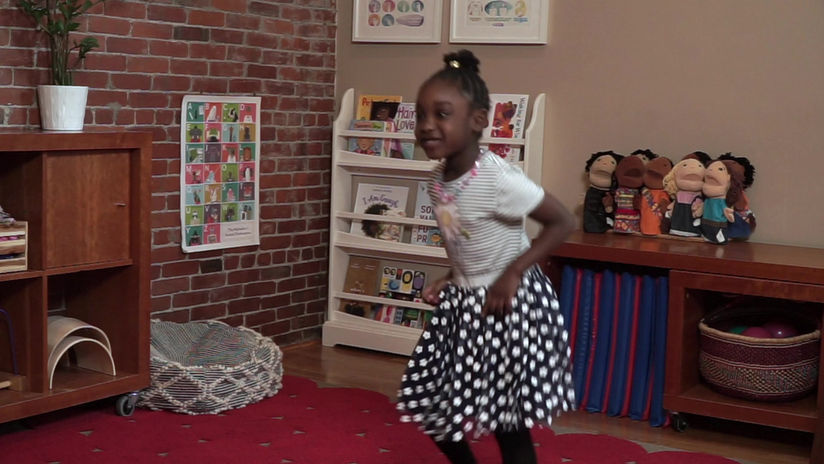 Amara Dances to Wheels on the Bus!